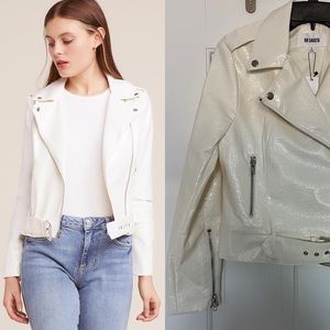 BB Dakota It’s Electric White Vinyl Jacket